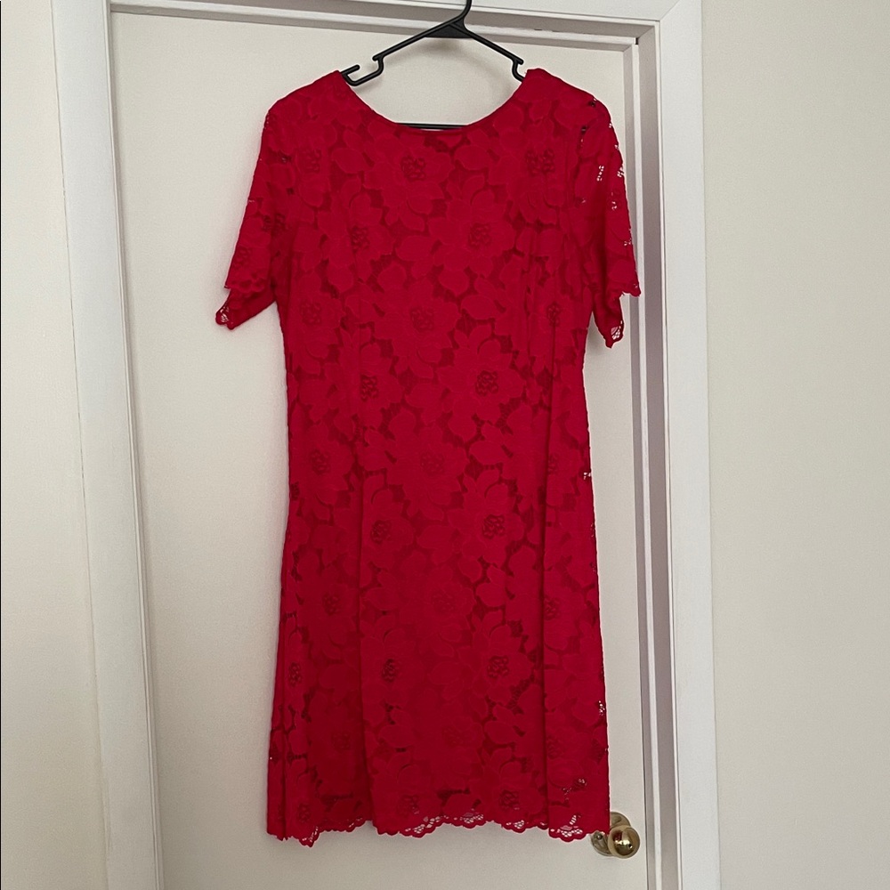 Apt. 9 Vibrant Red Lace Mini Dress